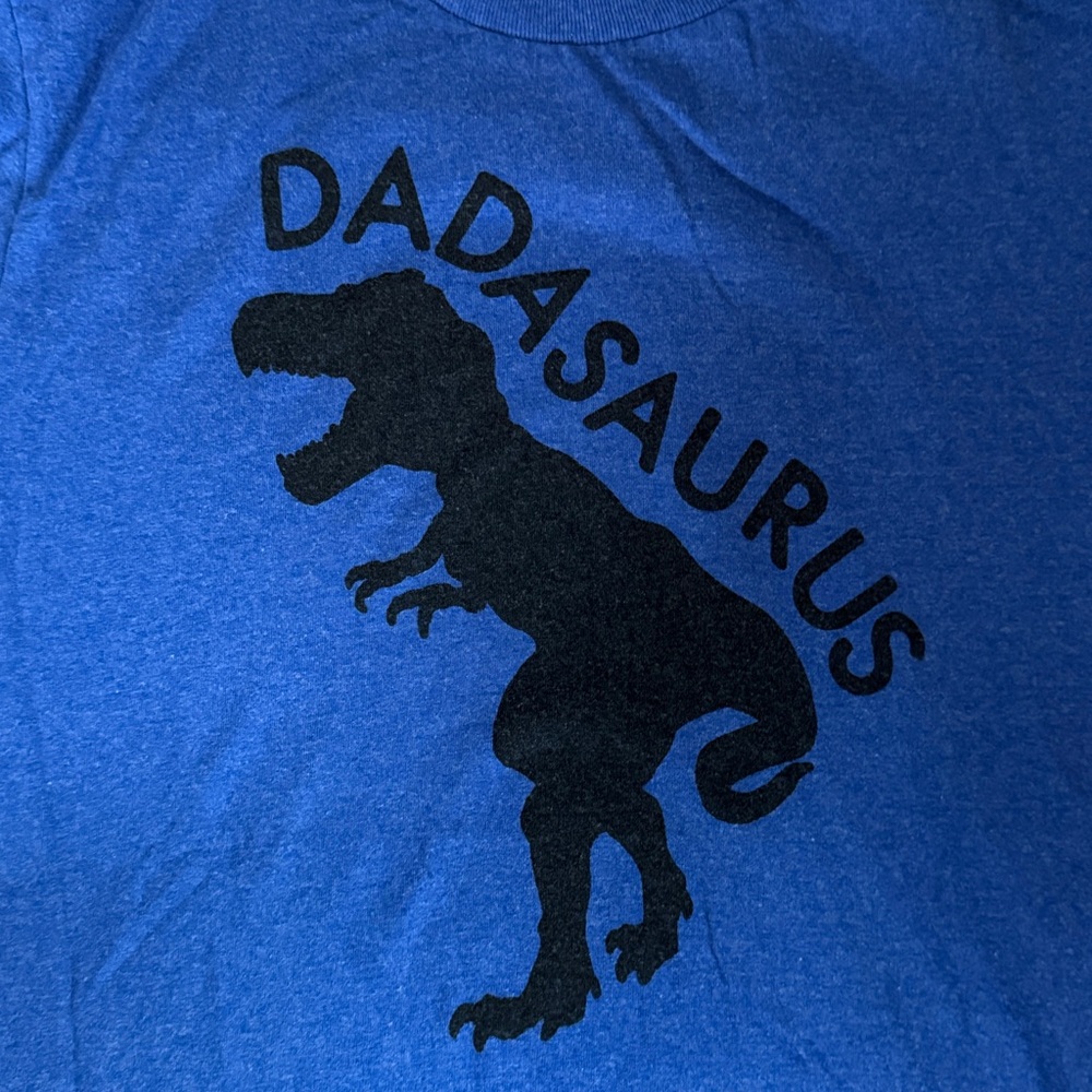 Blue Dadasaurus Mens T-Shirt